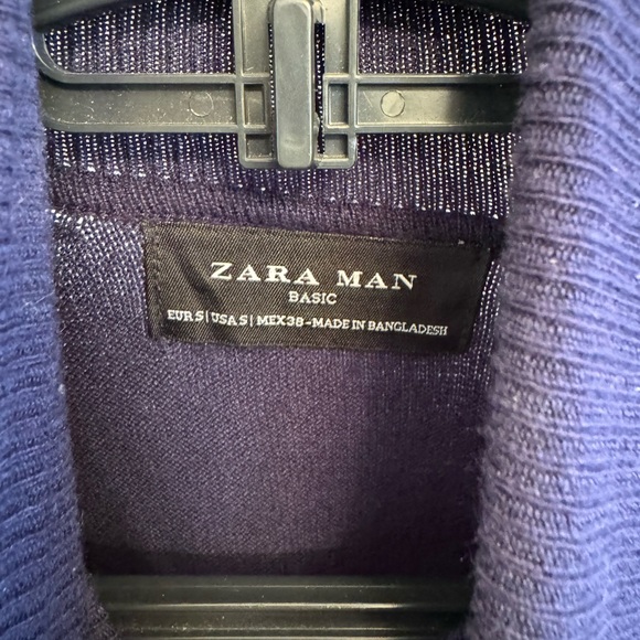Zara man Blue turtleneck size S - Picture 2 of 2